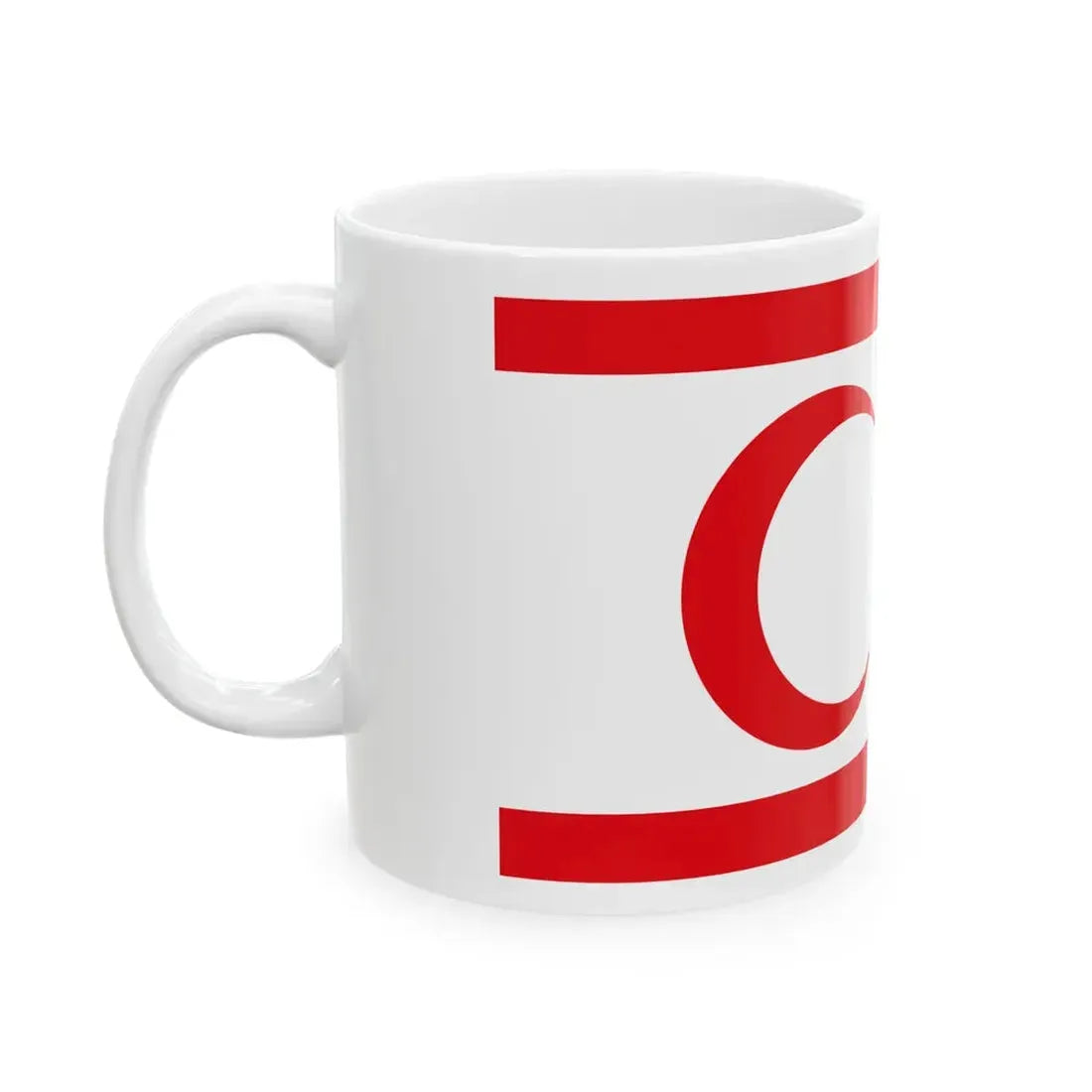 Flag of the Turkish Republic of Northern Cyprus (Cyprus) White Coffee Mug - Go Mug Yourself