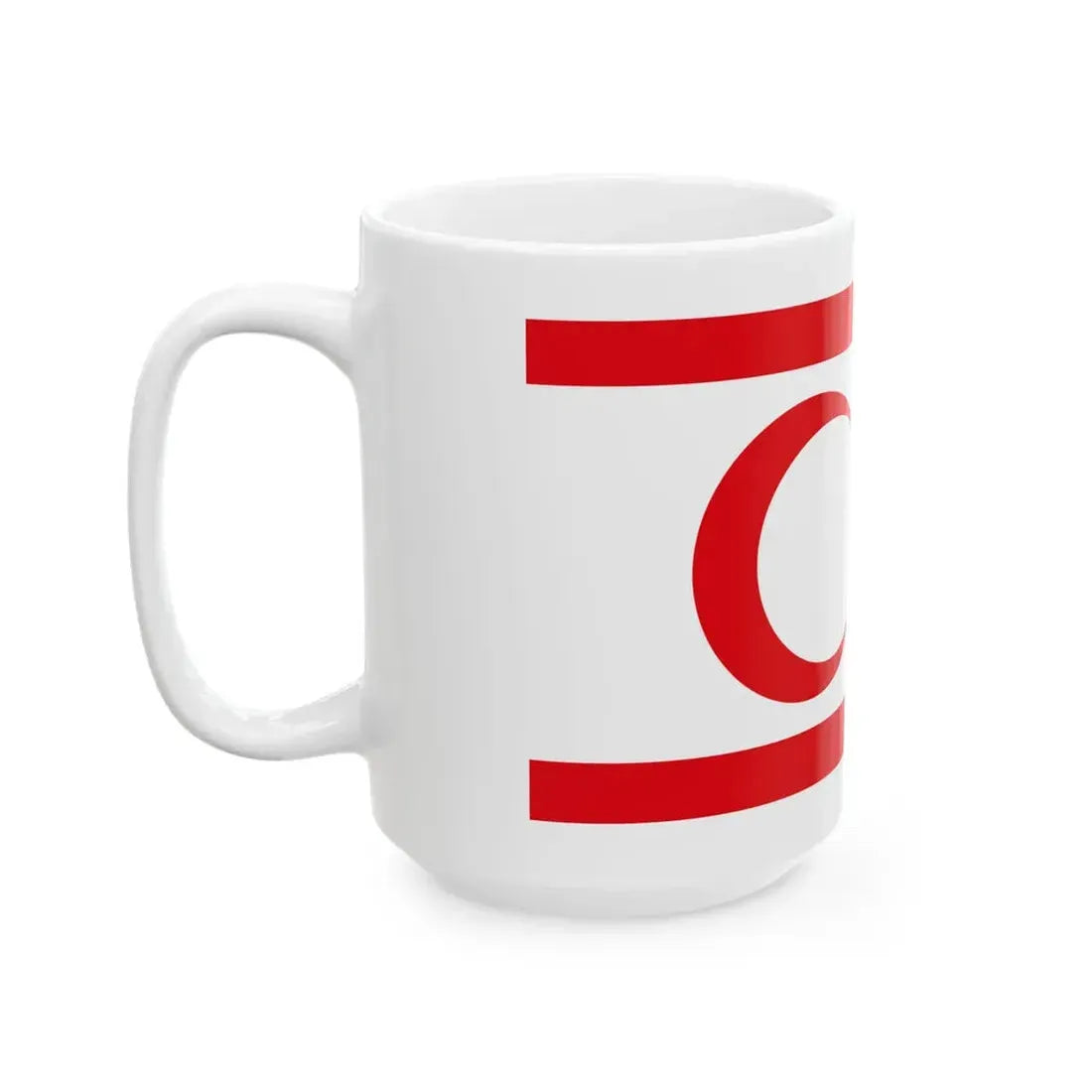 Flag of the Turkish Republic of Northern Cyprus (Cyprus) White Coffee Mug - Go Mug Yourself