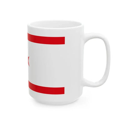 Flag of the Turkish Republic of Northern Cyprus (Cyprus) White Coffee Mug - Go Mug Yourself