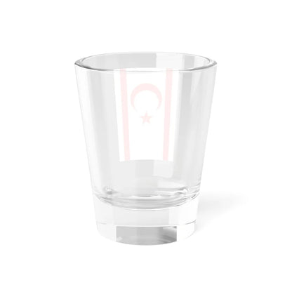 Flag of the Turkish Republic of Northern Cyprus vertical format (Cyprus) Shot Glass 1.5oz - Go Mug Yourself