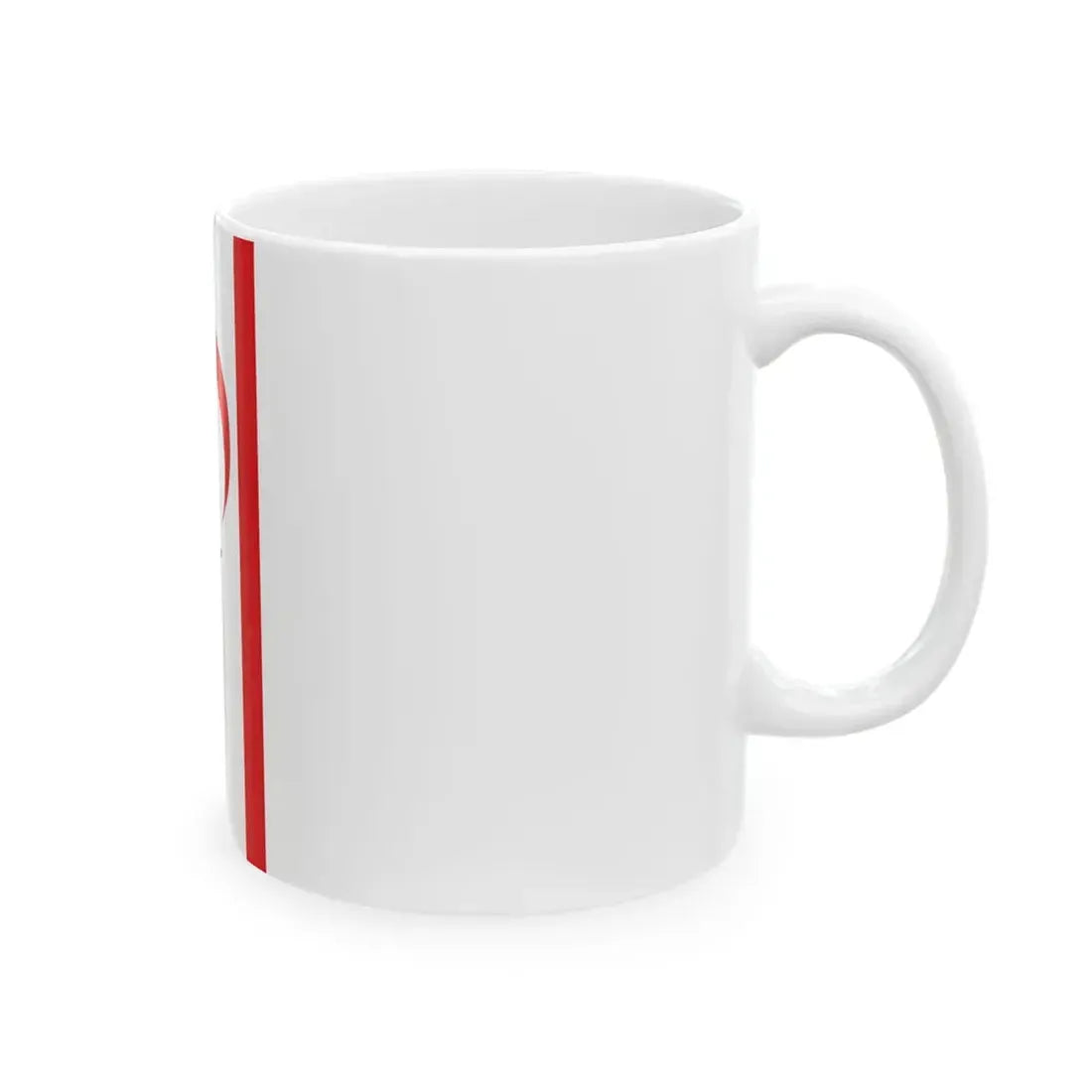 Flag of the Turkish Republic of Northern Cyprus vertical format (Cyprus) White Coffee Mug - Go Mug Yourself