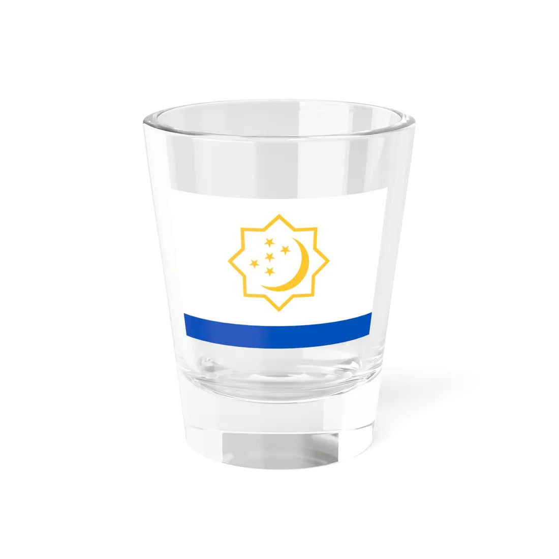 Flag of the Turkmen Naval Forces (Turkmenistan) Shot Glass 1.5oz 1.5oz - Go Mug Yourself