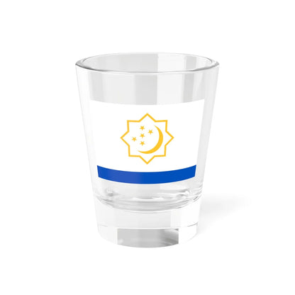Flag of the Turkmen Naval Forces (Turkmenistan) Shot Glass 1.5oz 1.5oz - Go Mug Yourself