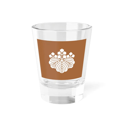 Flag of the Uesugi Lords of Yonezawa in Dewa Province B (Japan) Shot Glass 1.5oz 1.5oz - Go Mug Yourself