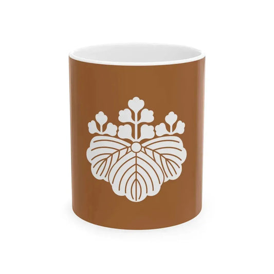 Flag of the Uesugi Lords of Yonezawa in Dewa Province B (Japan) White Coffee Mug 11oz - Go Mug Yourself