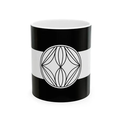 Flag of the Uesugi Lords of Yonezawa in Dewa Province C (Japan) White Coffee Mug 11oz - Go Mug Yourself