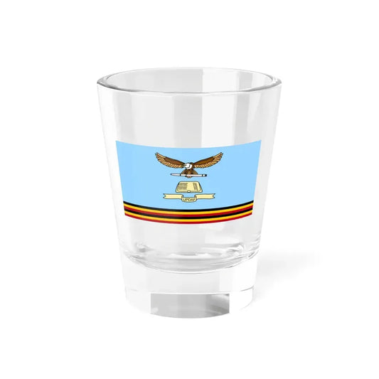 Flag of the Uganda Peoples Defence Air Force (Uganda) Shot Glass 1.5oz 1.5oz - Go Mug Yourself