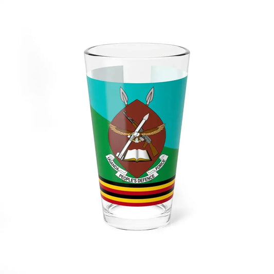 Flag of the Uganda Peoples Defence Force 2019 (Uganda) Pint Glass 16oz 16oz - Go Mug Yourself