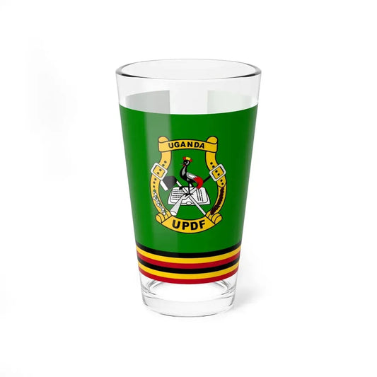 Flag of the Uganda Peoples Defence Force (Uganda) Pint Glass 16oz 16oz - Go Mug Yourself