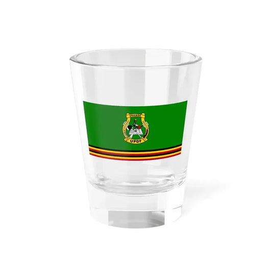 Flag of the Uganda Peoples Defence Force (Uganda) Shot Glass 1.5oz 1.5oz - Go Mug Yourself