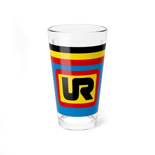 Flag of the Uganda Railways Corporation (Uganda) Pint Glass 16oz 16oz - Go Mug Yourself