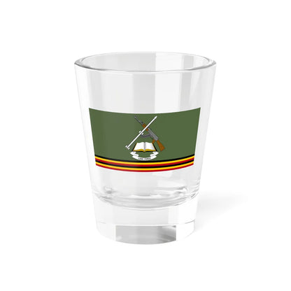 Flag of the Ugandan Land Forces (Uganda) Shot Glass 1.5oz 1.5oz - Go Mug Yourself