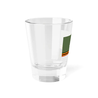 Flag of the Ugandan Land Forces (Uganda) Shot Glass 1.5oz - Go Mug Yourself