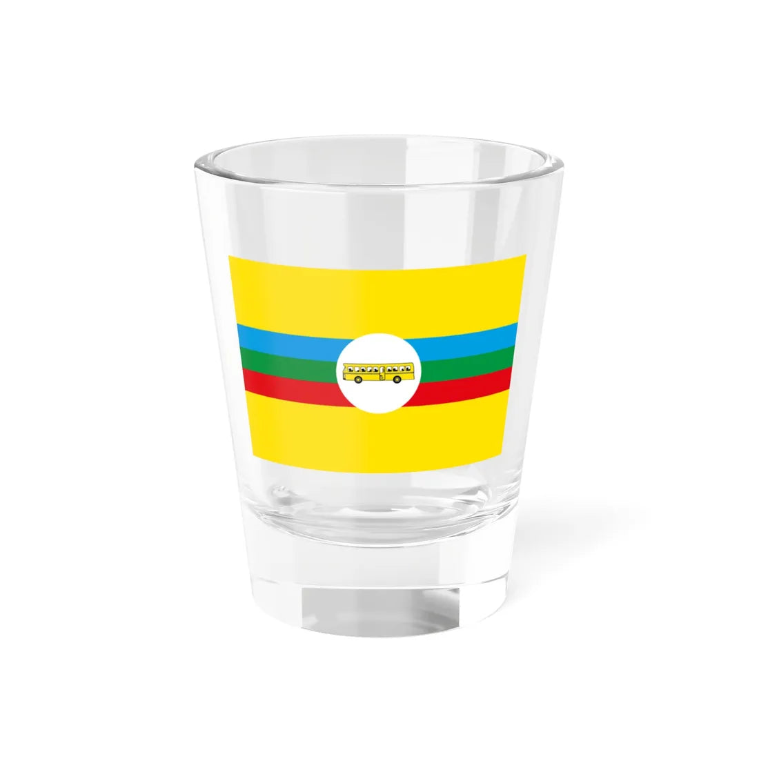 Flag of the Ugandan National Resistance Movement (Uganda) Shot Glass 1.5oz 1.5oz - Go Mug Yourself