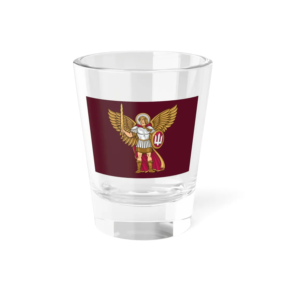 Flag of the Ukrainian Air Assault Forces reverse (Ukraine) Shot Glass 1.5oz 1.5oz - Go Mug Yourself