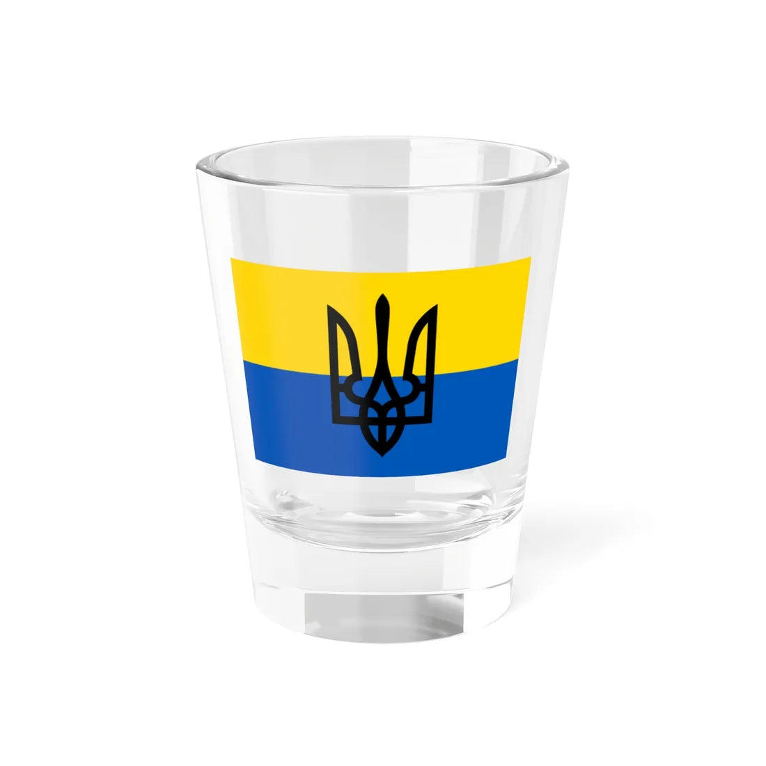 Flag of the Ukrainian National Army (Ukraine) Shot Glass 1.5oz 1.5oz - Go Mug Yourself