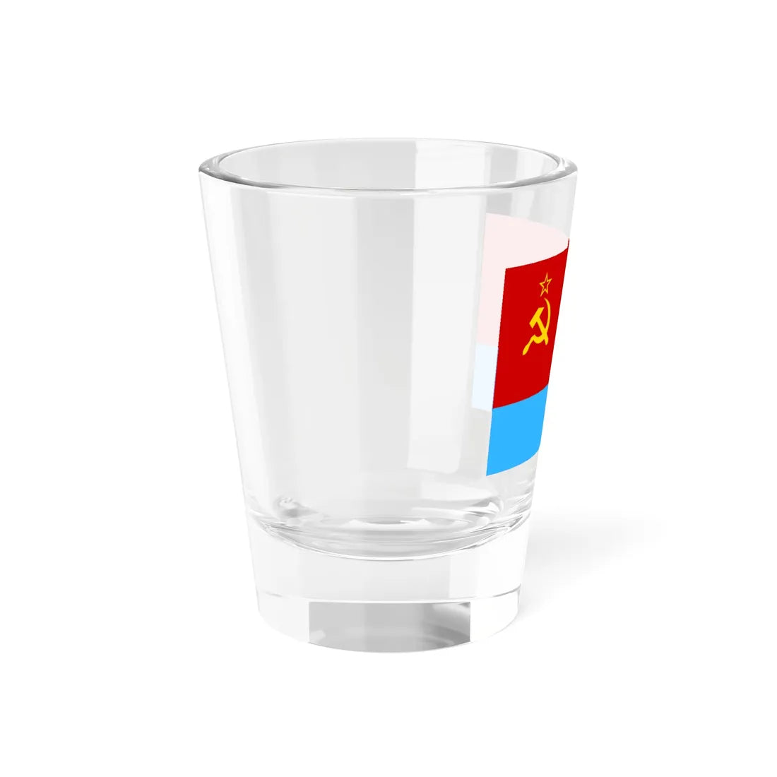 Flag of the Ukrainian Soviet Socialist Republic 1949-1991 3-2 (Ukraine) Shot Glass 1.5oz - Go Mug Yourself