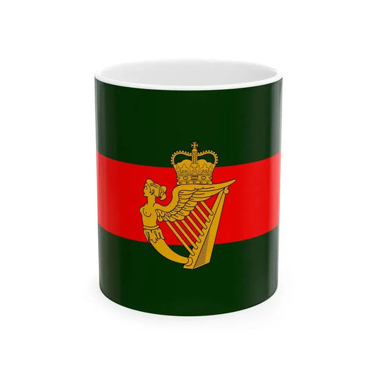 Flag of the Ulster Defence Regiment (Ireland) White Coffee Mug 11oz - Go Mug Yourself