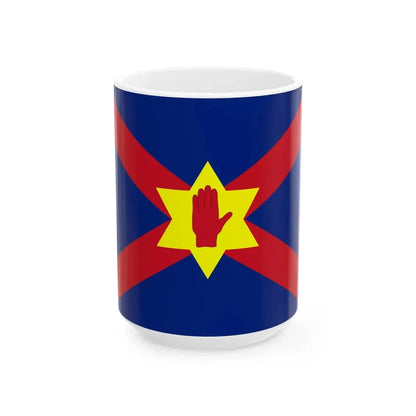 Flag of the Ulster Nation (Ireland) White Coffee Mug 15oz - Go Mug Yourself