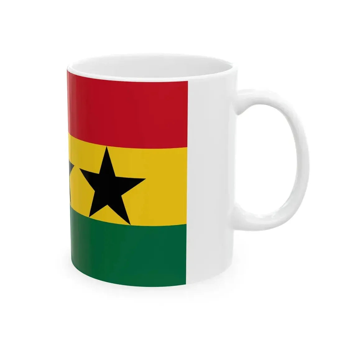 Flag of the Union of African States 1961-1962 (Ghana) White Coffee Mug - Go Mug Yourself