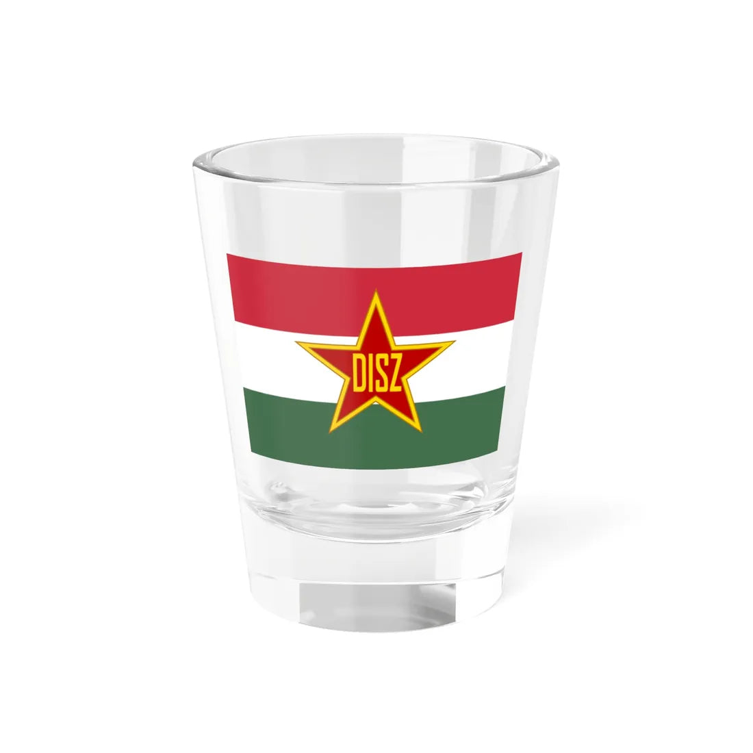 Flag of the Union of Working Youth Hungary (Hungary) Shot Glass 1.5oz 1.5oz - Go Mug Yourself