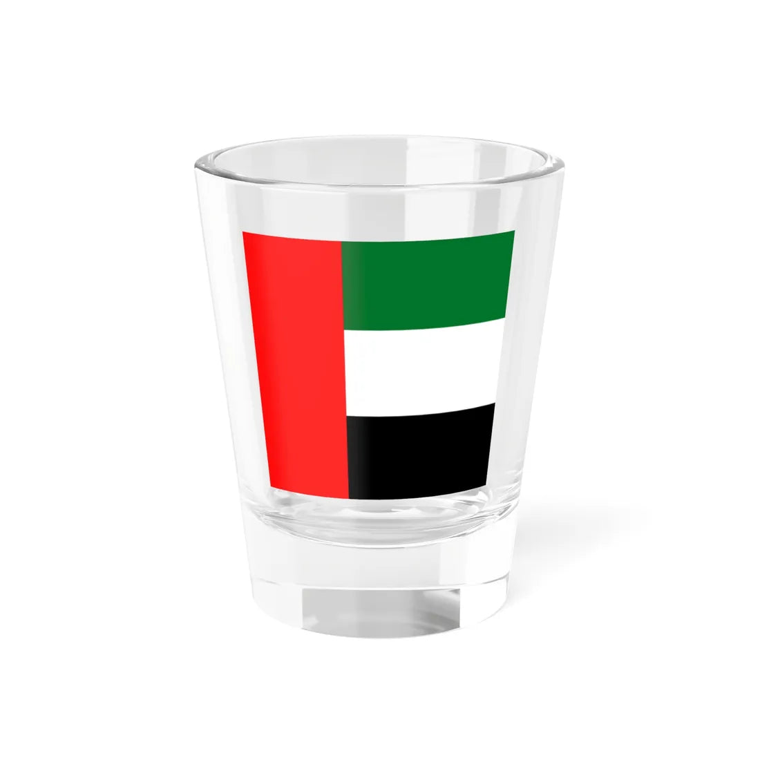 Flag of the United Arab Emirates 1-1 (United Arab Emirates) Shot Glass 1.5oz 1.5oz - Go Mug Yourself