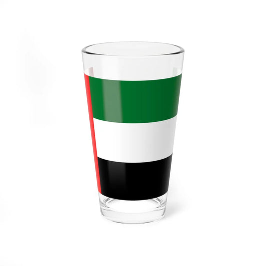 Flag of the United Arab Emirates 3-2 (United Arab Emirates) Pint Glass 16oz 16oz - Go Mug Yourself