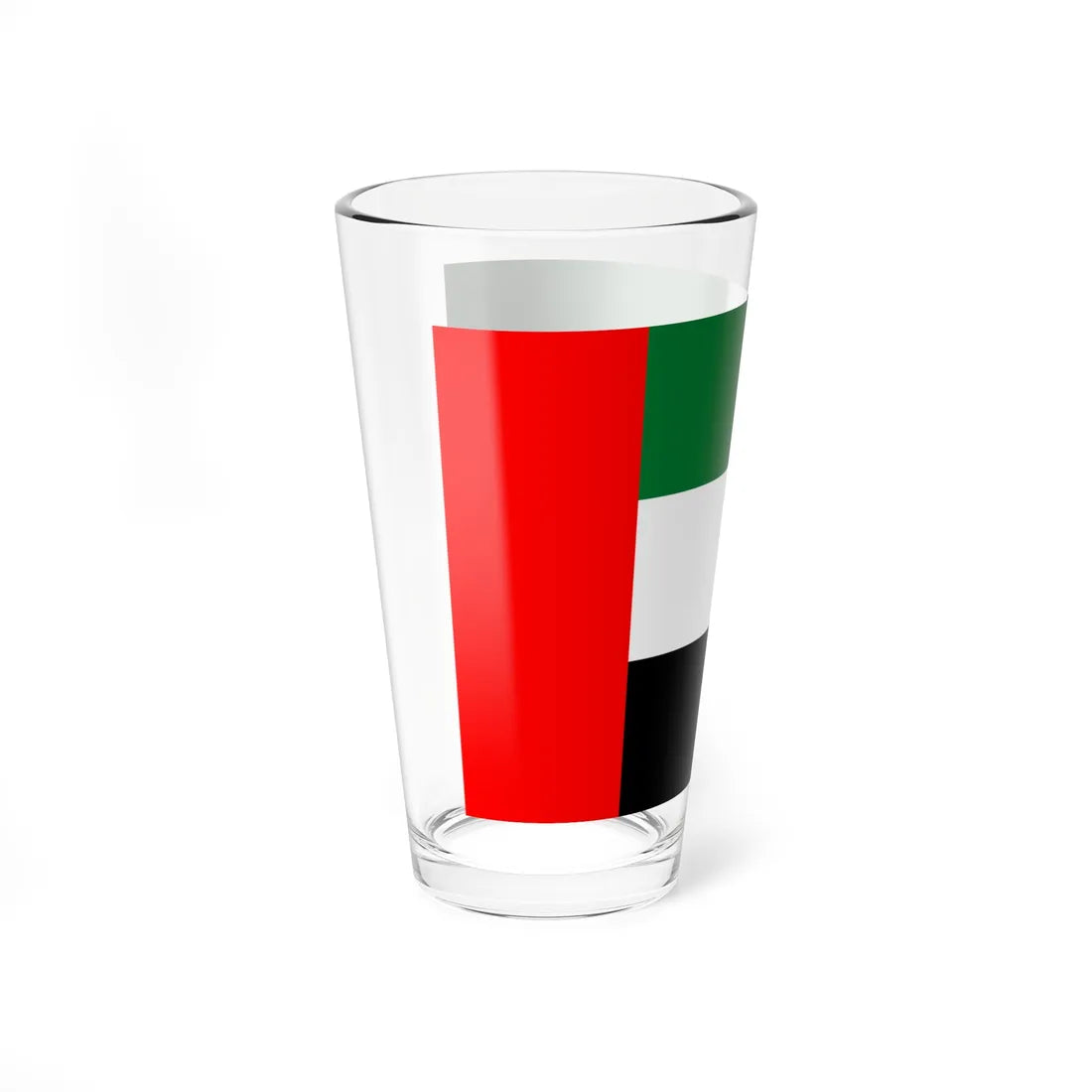 Flag of the United Arab Emirates 3-2 (United Arab Emirates) Pint Glass 16oz - Go Mug Yourself