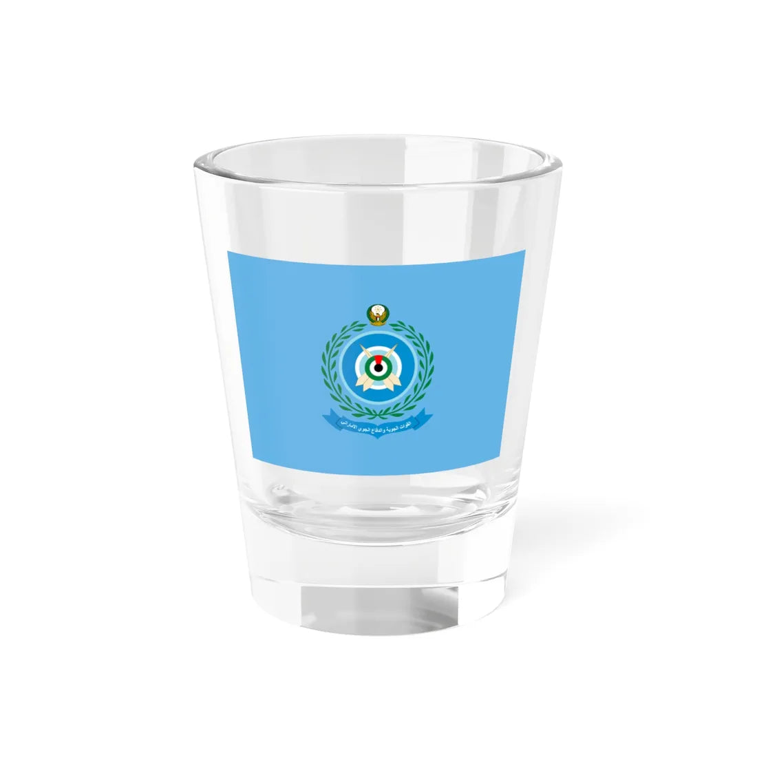 Flag of the United Arab Emirates Air Force (United Arab Emirates) Shot Glass 1.5oz 1.5oz - Go Mug Yourself