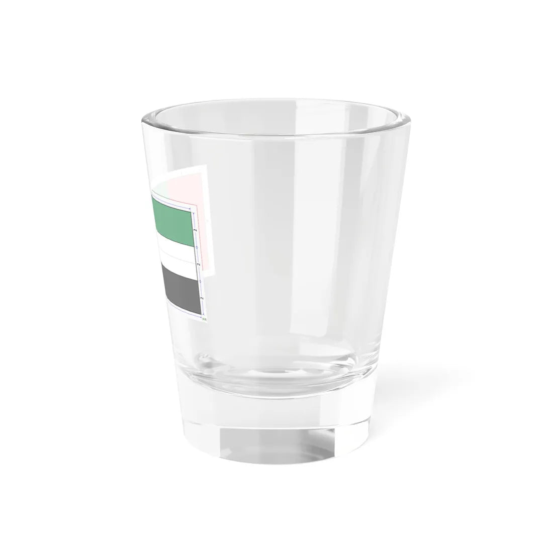 Flag of the United Arab Emirates construction sheet (United Arab Emirates) Shot Glass 1.5oz - Go Mug Yourself