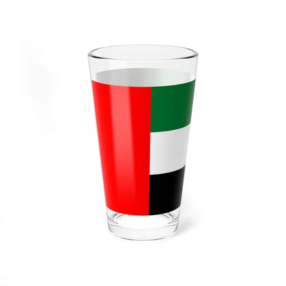 Flag of the United Arab Emirates (United Arab Emirates) Pint Glass 16oz - Go Mug Yourself