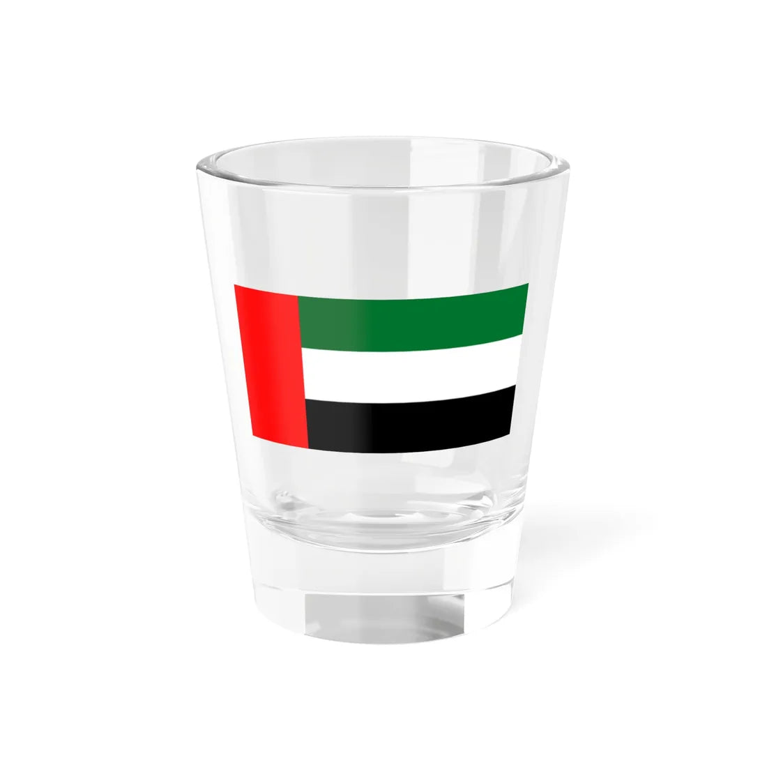 Flag of the United Arab Emirates (United Arab Emirates) Shot Glass 1.5oz 1.5oz - Go Mug Yourself
