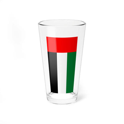 Flag of the United Arab Emirates vertical (United Arab Emirates) Pint Glass 16oz 16oz - Go Mug Yourself
