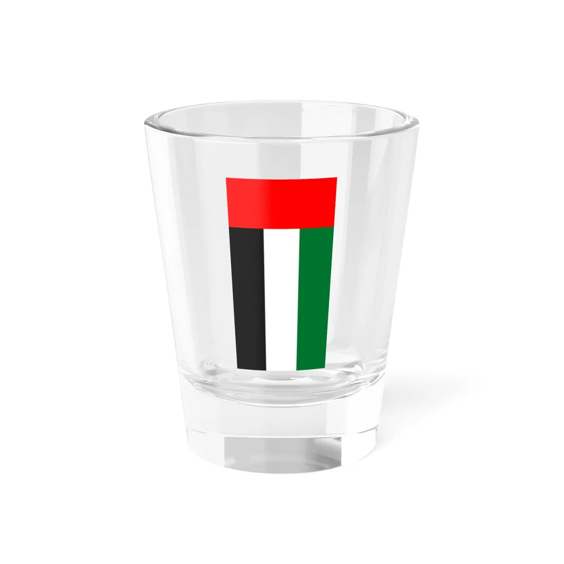 Flag of the United Arab Emirates vertical (United Arab Emirates) Shot Glass 1.5oz 1.5oz - Go Mug Yourself