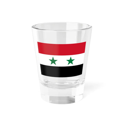 Flag of the United Arab Republic 1958-1971 Flag of Syria 19802024 (Egypt) Shot Glass 1.5oz 1.5oz - Go Mug Yourself