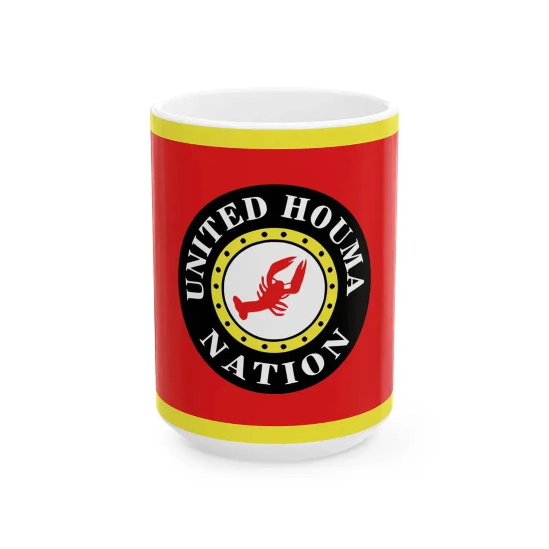 Flag of the United Houma Nation (United States) White Coffee Mug 15oz - Go Mug Yourself