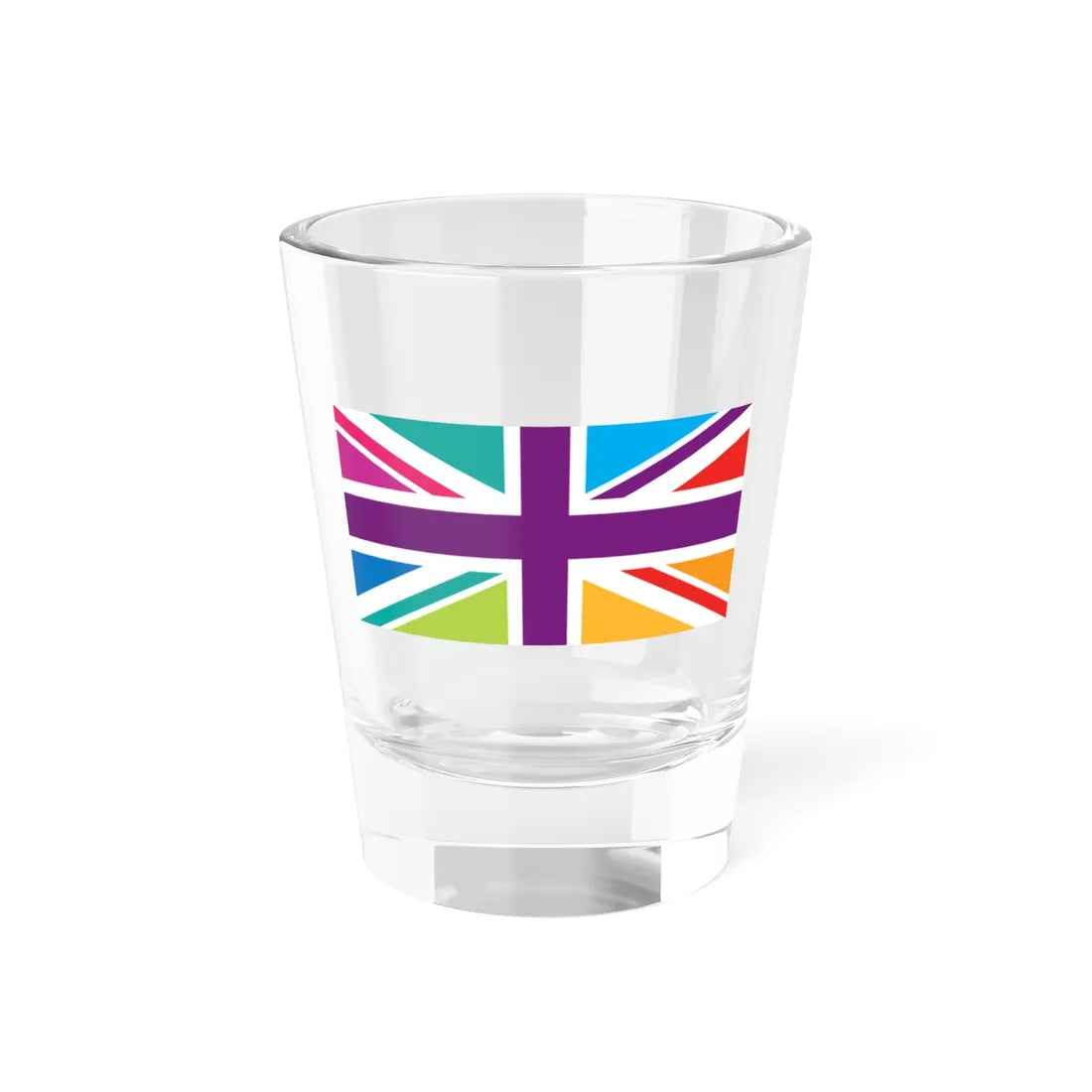 Flag of the United Kingdom 1-2 Blighty (United Kingdom) Shot Glass 1.5oz 1.5oz - Go Mug Yourself