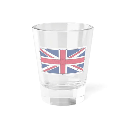 Flag of the United Kingdom 1-2 construction sheet (United Kingdom) Shot Glass 1.5oz 1.5oz - Go Mug Yourself