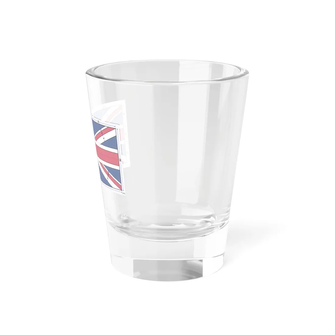 Flag of the United Kingdom 1-2 construction sheet (United Kingdom) Shot Glass 1.5oz - Go Mug Yourself