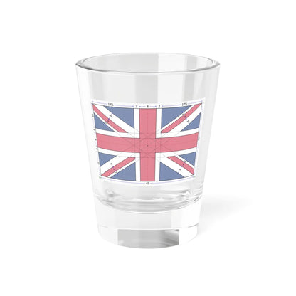 Flag of the United Kingdom 2-3 construction sheet (United Kingdom) Shot Glass 1.5oz 1.5oz - Go Mug Yourself