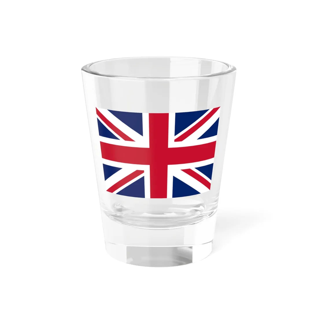 Flag of the United Kingdom 2-3 (United Kingdom) Shot Glass 1.5oz 1.5oz - Go Mug Yourself