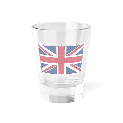 Flag of the United Kingdom 3-5 construction sheet (United Kingdom) Shot Glass 1.5oz 1.5oz - Go Mug Yourself