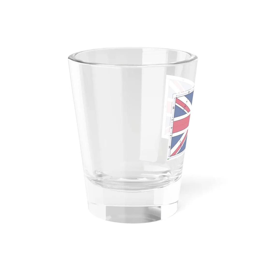 Flag of the United Kingdom 3-5 construction sheet (United Kingdom) Shot Glass 1.5oz - Go Mug Yourself