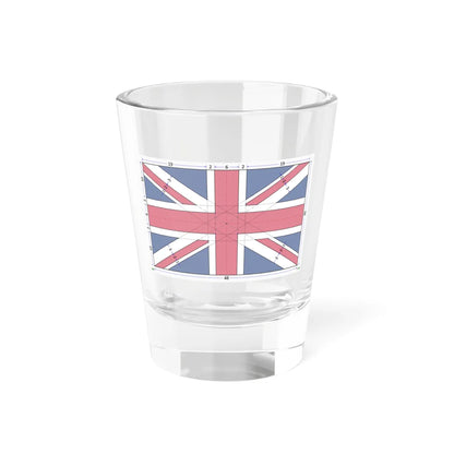 Flag of the United Kingdom 5-8 construction sheet (United Kingdom) Shot Glass 1.5oz 1.5oz - Go Mug Yourself