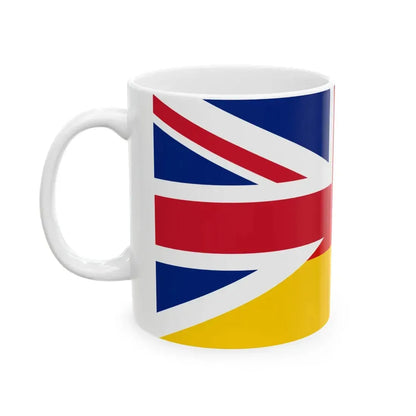 Flag of the United Kingdom and Germany (Germany) White Coffee Mug - Go Mug Yourself