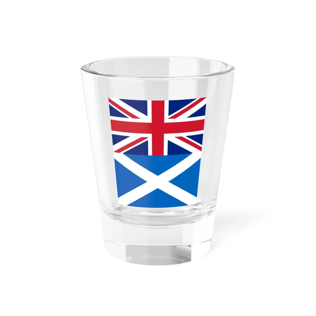 Flag of the United Kingdom and Scotland (Scotland) Shot Glass 1.5oz 1.5oz - Go Mug Yourself