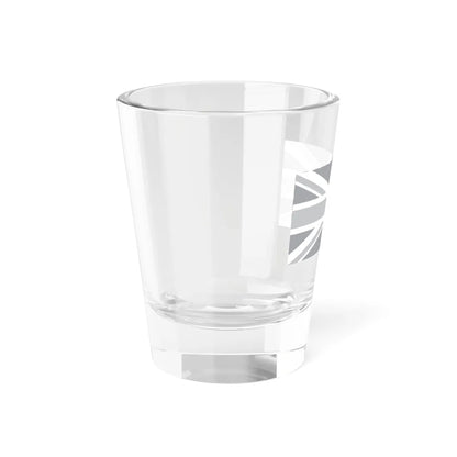 Flag of the United Kingdom black and white variant 1 (United Kingdom) Shot Glass 1.5oz - Go Mug Yourself