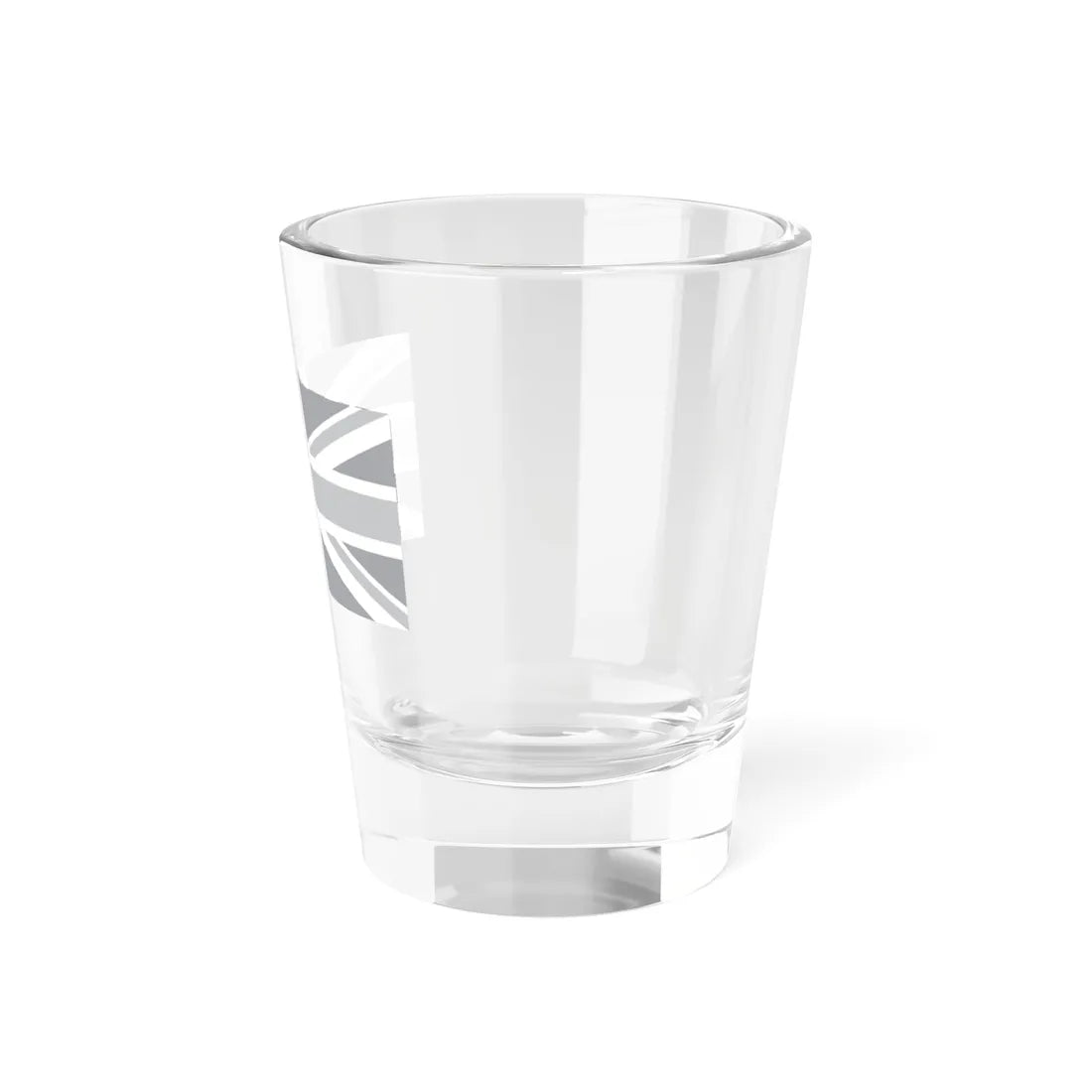 Flag of the United Kingdom black and white variant 1 (United Kingdom) Shot Glass 1.5oz - Go Mug Yourself