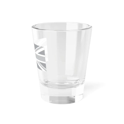 Flag of the United Kingdom black and white variant 1 (United Kingdom) Shot Glass 1.5oz - Go Mug Yourself