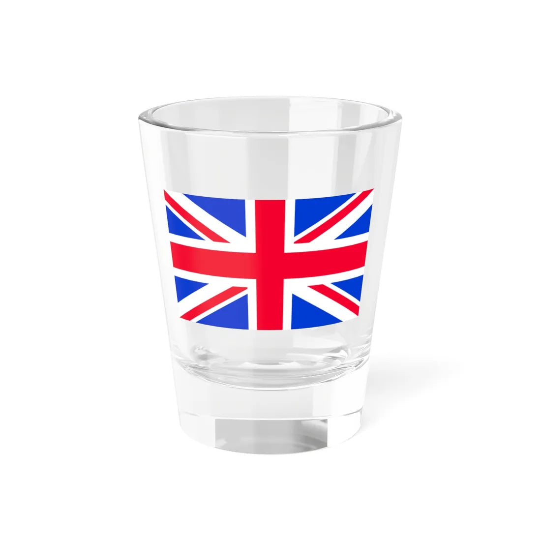 Flag of the United Kingdom CMYK (United Kingdom) Shot Glass 1.5oz 1.5oz - Go Mug Yourself
